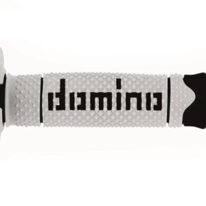 DOMINO OFF ROAD PAIR GRIPS WHITE BLACK