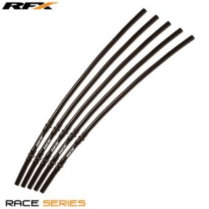RFX Race Vent Tube - Long Pipe Inc 1 Way Valve (Black) 5 pcs