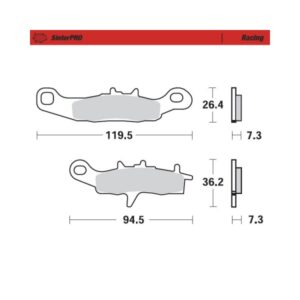 Σφιγκτήρες 093911 εμπρός Kawasaki KX85 97-23· Suzuki RM85 05-23