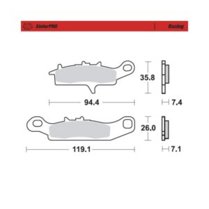 Με πάχος που υπερβαίνει τα 0,5 mm 095311 εμπρός αριστερά Kawasaki ATV KFX450R 08-14, KFX700 04-09, KVF650 Δύναμη Μπρουτ 05-13