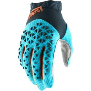 100% GLOVES AIRMATIC STEEL GREY ICE BLUE BRONZE XL