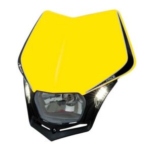 V-FACE HEADLIGHT RMZ YELLOW-BLACK UNIVERSAL