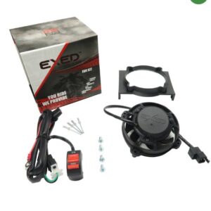 Exed Parts™ – Kit with Exed Radiator Fan and Mounting Bracket for BETA RR, with ON/OFF Switch, Dirt Bike Models from 2020 to 2023 EX-RFS-PLB20-SW