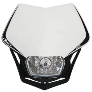 V-FACE HEADLIGHT WHITE-BLACK UNIVERSAL