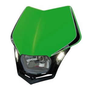 V-FACE HEADLIGHT KXF GREEN-BLACK UNIVERSAL