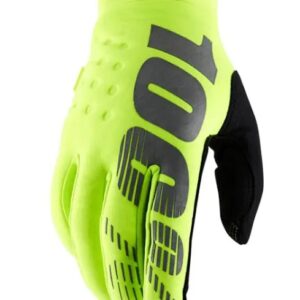 100% GLOVES BRISKER FLUO YELLOW SIZE XXL 10016-004