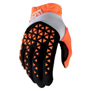 100% GLOVES AIRMATIC ORANGE/BLACK SIZE XLARGE