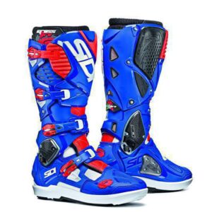 ΜΠΟΤΕΣ ENDURO MOTOCROSS SIDI CROSSFIRE 3 SRS WHITE-BLUE-RED FLUO SIZE 43