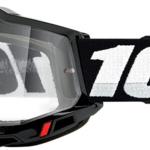 100% 50221-101-01 Μάσκα Enduro Motocross Mtb Accuri2 Black Clear Lens