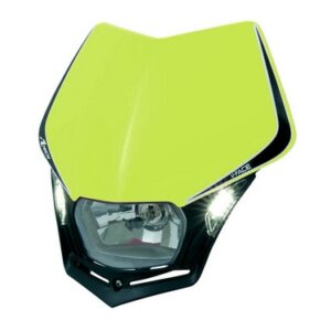 V-FACE HEADLIGHT NEON YELLOW-BLACK UNIVERSAL