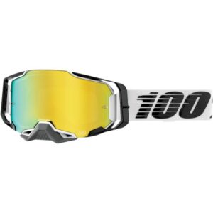 100% 50721-259-09 Armega Goggles - 100% Atmos - Gold Mirror MX Moto MTB