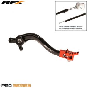 RFX Pro FT Rear Brake Lever (Black/Orange) KTM SX125-450 2016 (Except 250 2T)