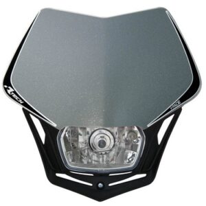 V-FACE HEADLIGHT SILVER-BLACK UNIVERSAL