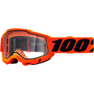 100% Accuri 2 Enduro Goggle Orange - Clear Dual Lens