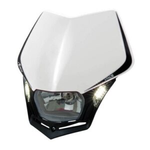 V-FACE HEADLIGHT WHITE-BLACK UNIVERSAL