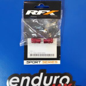 RFX Sport Valve Caps with Valve Key (Red) 2pcs