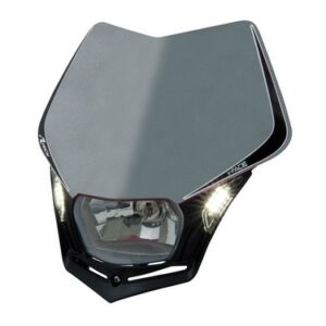 V-FACE HEADLIGHT SILVER-BLACK UNIVERSAL