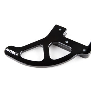 AWORKX Brake Guard, black KTM, HQV, HUSABERG SX(F)/EXC(F) 04->, TC/FC/TE/FE 14-> (no mini)