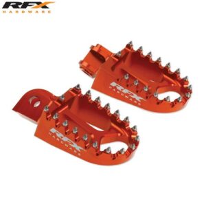 RFX Pro Footrests (Orange) KTM SX65 02-16 SX/EXC/SXF/EXCF 125-525 00-15