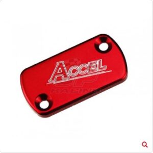 Accel καπάκι δοχείου πόμπας εμπρός φρένου Κόκκινο AC-FBC-01-RED Honda CR 80/85/125/250/500, CRF 250R/250X/250RX, CRF 450R/450X/450RX, XR 250R/400R/650R