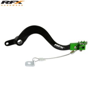 RFX Pro FT Rear Brake Lever (Black/Green) Kawasaki KXF450 06-16