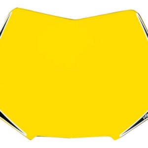 V-FACE NUMBER PLATE PLASTIC REPLACEMENT RMZ YELLOW UNIVERSAL V FACE