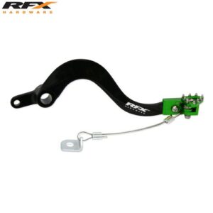 RFX Pro FT Rear Brake Lever (Black/Green) Kawasaki KXF250 05-16