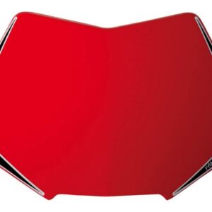 V-FACE NUMBER PLATE PLASTIC REPLACEMENT CRF RED UNIVERSAL V FACE