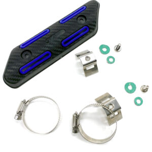 Exhaust Manifold Heat Shield Kit for Dirt Bikes 4 strokes KTM / Husqvarna / GASGAS / BETA / Sherco blue