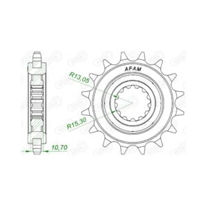 Εμπρός δόντι 16 δόντια / 525 Yamaha FZ8N/8S Fazer 10-16, MT07/09/10, Tracer 7/9, XSR700/900, YZF R1/R7