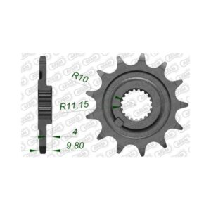 Εμπρός δόντι 520 Sheerco SE125 18-21, SE125 Εργοστάσιο 23-24, SEF250/300 14-20