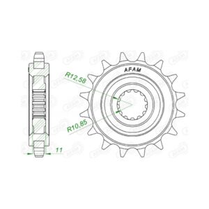 Εμπρός δόντι 16 δόντια / 530 Yamaha FZ600N/600S Fazer 04-07, FZ600S2 07-10, FZ600S2 Fazer 07-09